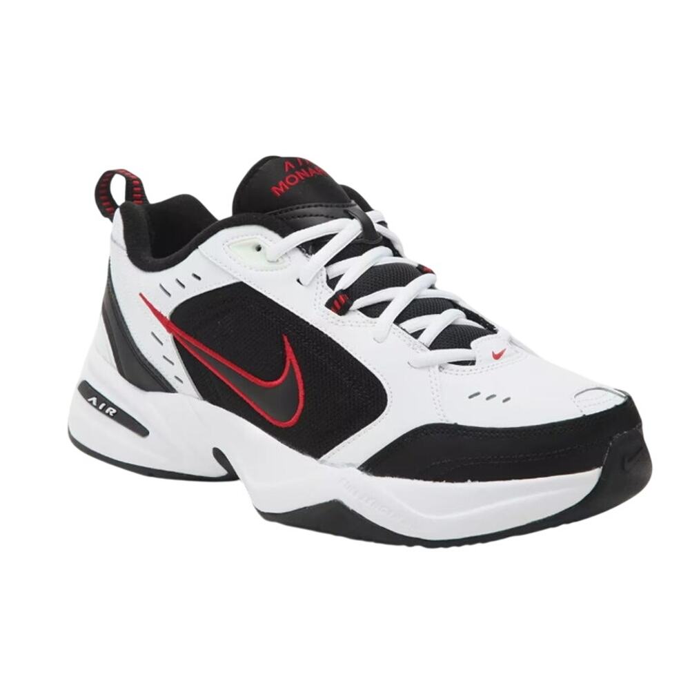 Nike Mens Air Monarch IV Training Sneakers US 13 Wide EU 47.5 White Black EUC